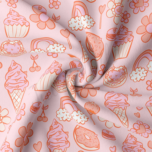 DBP Fabric Double Brushed Polyester DBP2226 Valentine's Day