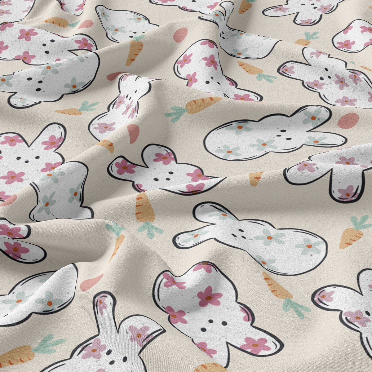 Easter DBP Fabric Double Brushed Polyester Fabric by the Yard DBP Jersey Stretchy Soft Polyester Stretch Fabric DBP2118