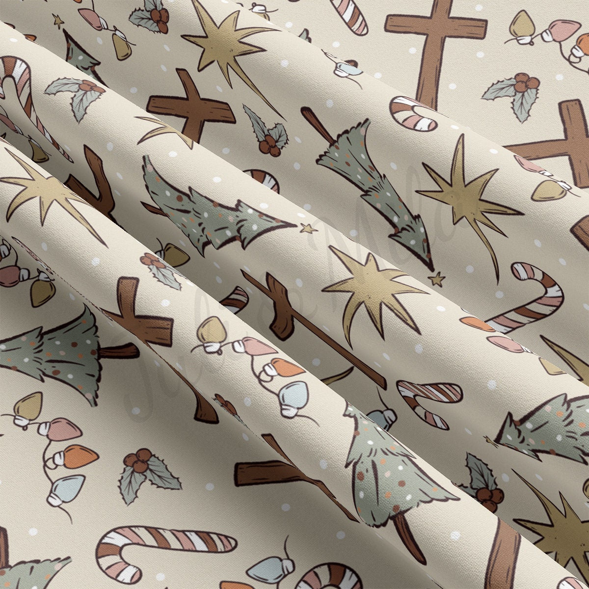 DBP Fabric Double Brushed Polyester Fabric by the Yard DBP Jersey Stretchy Soft Polyester Stretch Fabric DBP2131 Christmas