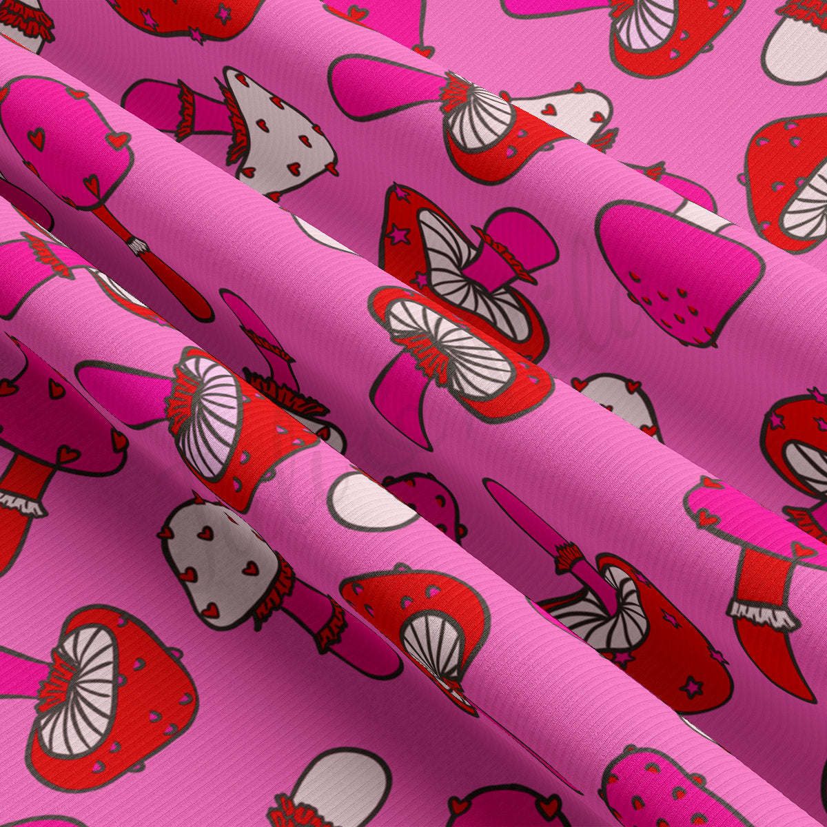 Rib Knit Fabric RBK2229 Valentine's Day