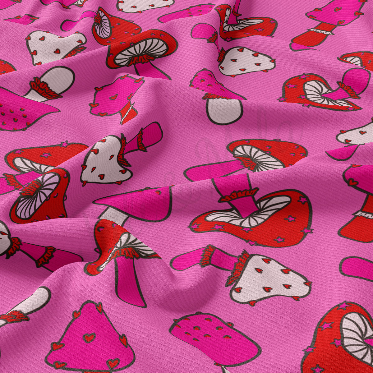 Rib Knit Fabric RBK2229 Valentine's Day