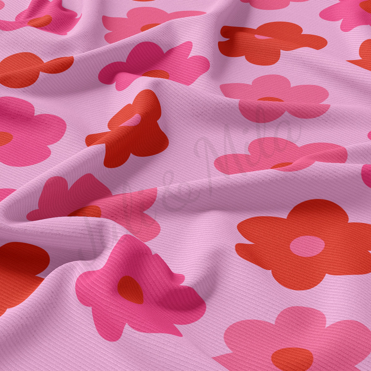 Rib Knit Fabric RBK2234 Valentine's Day