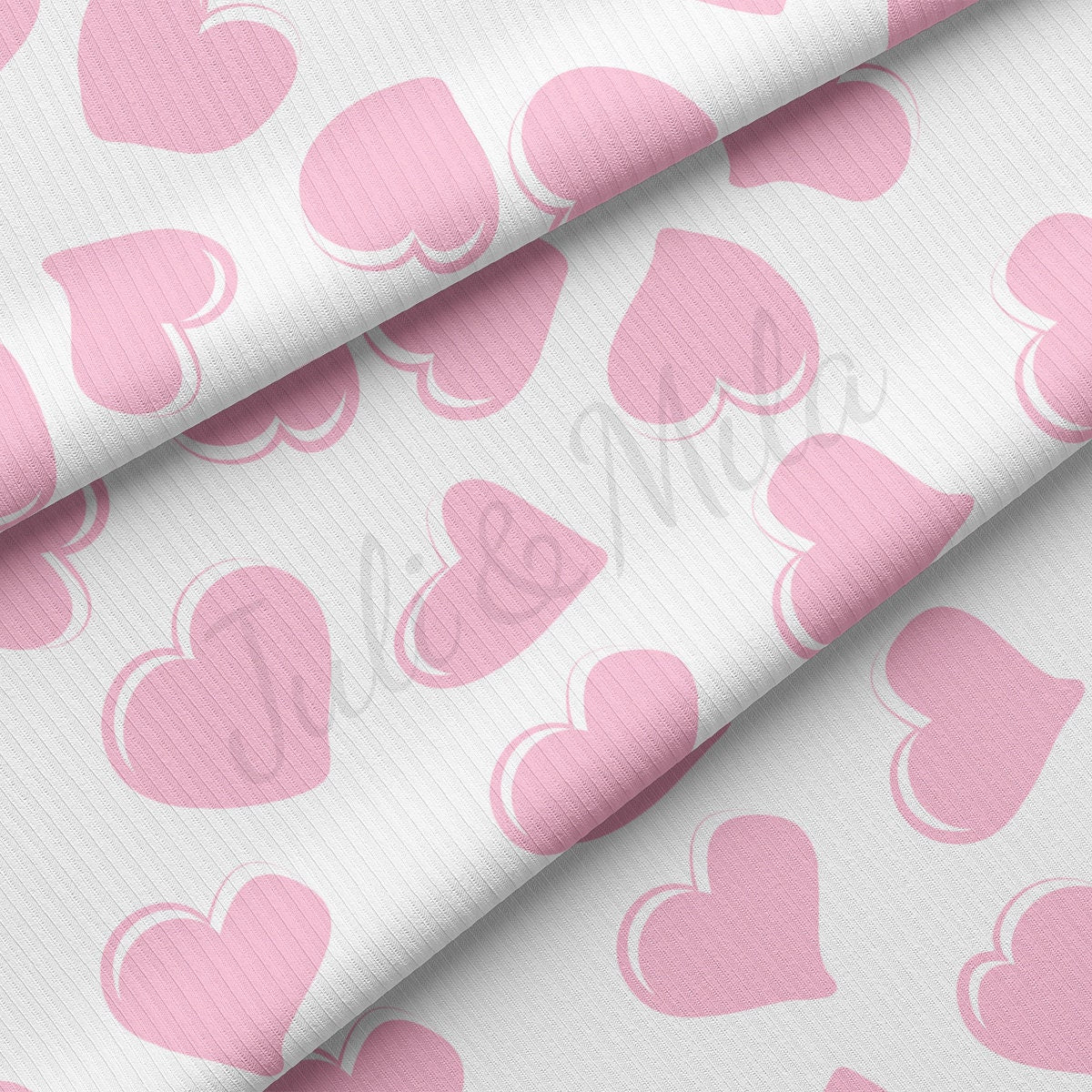 Rib Knit Fabric RBK2234 Valentine's Day