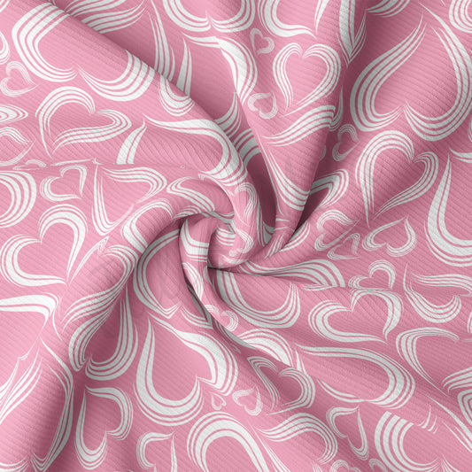 Rib Knit Fabric  RBK2237 Valentine's Day