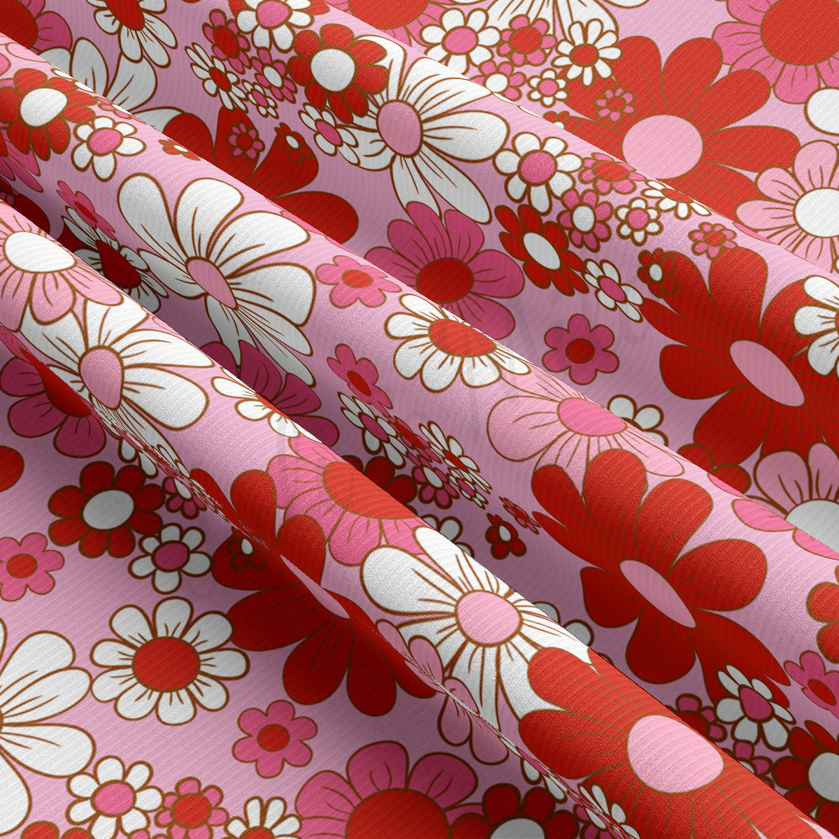 Rib Knit Fabric  RBK2241 Valentine's Day