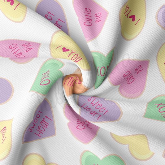 Rib Knit Fabric  RBK2119 Valentine's Day