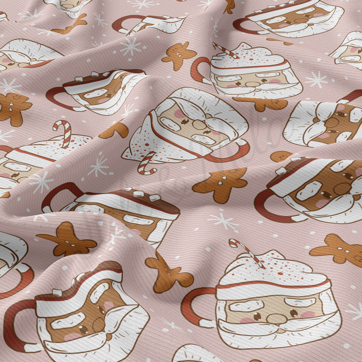 Rib Knit Fabric RBK2147 Christmas
