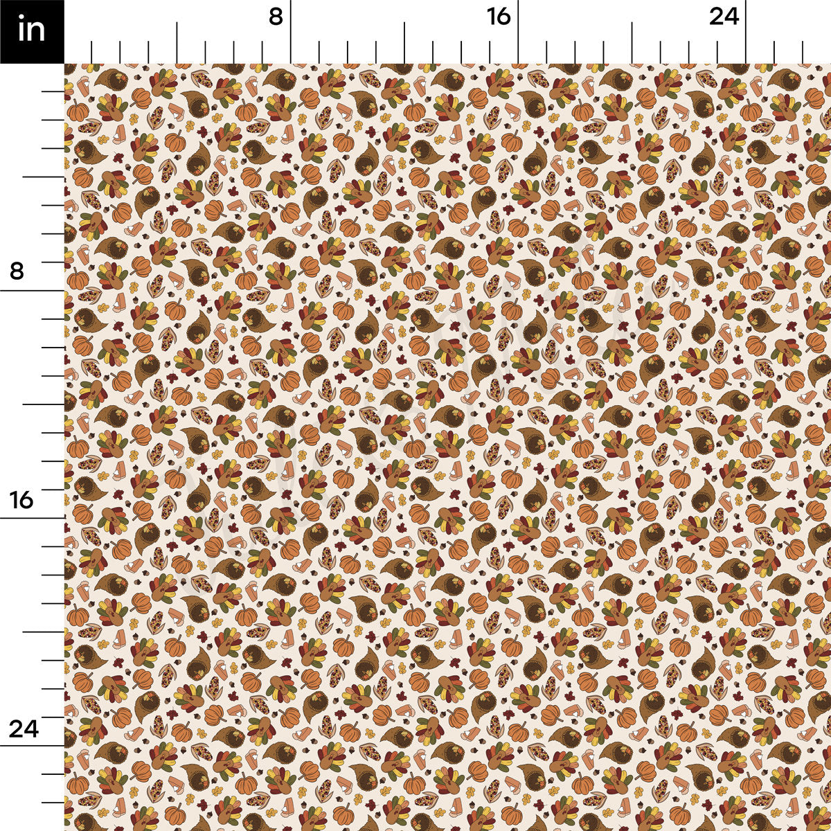 Rib Knit Fabric RBK2156 Thanksgiving