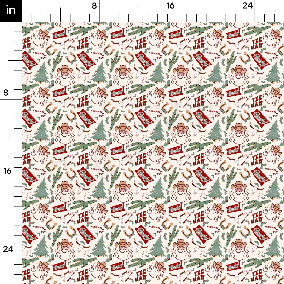 Rib Knit Fabric  RBK2157 Christmas