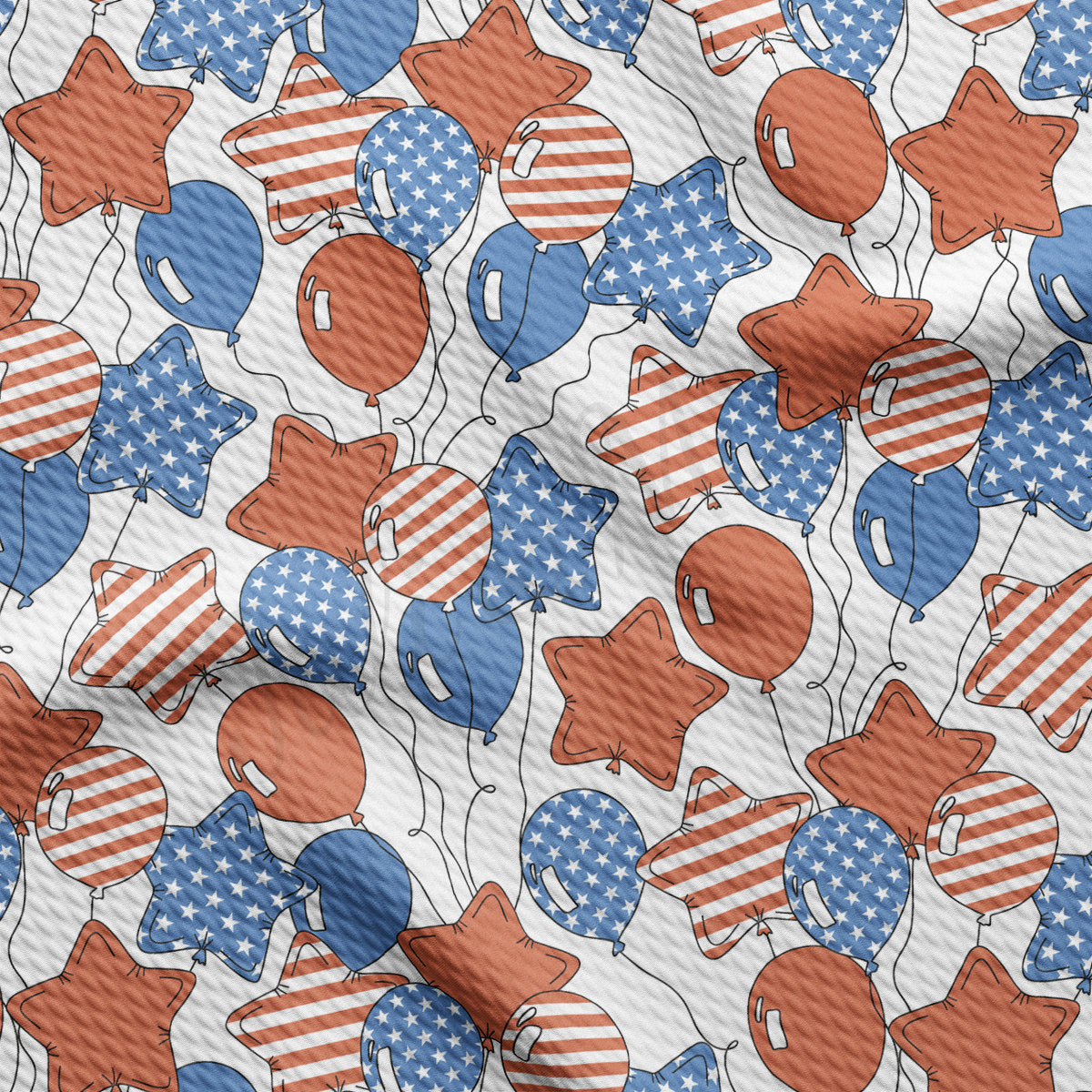 4th of July Patriotic Bullet Fabric AA2187