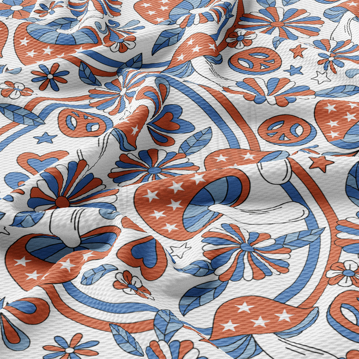 4th of July Patriotic Bullet Fabric AA2190