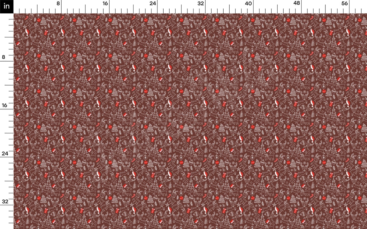 Christmas DBP Fabric Double Brushed Polyester Fabric by the Yard DBP Jersey Stretchy Soft Polyester Stretch Fabric DBP2164