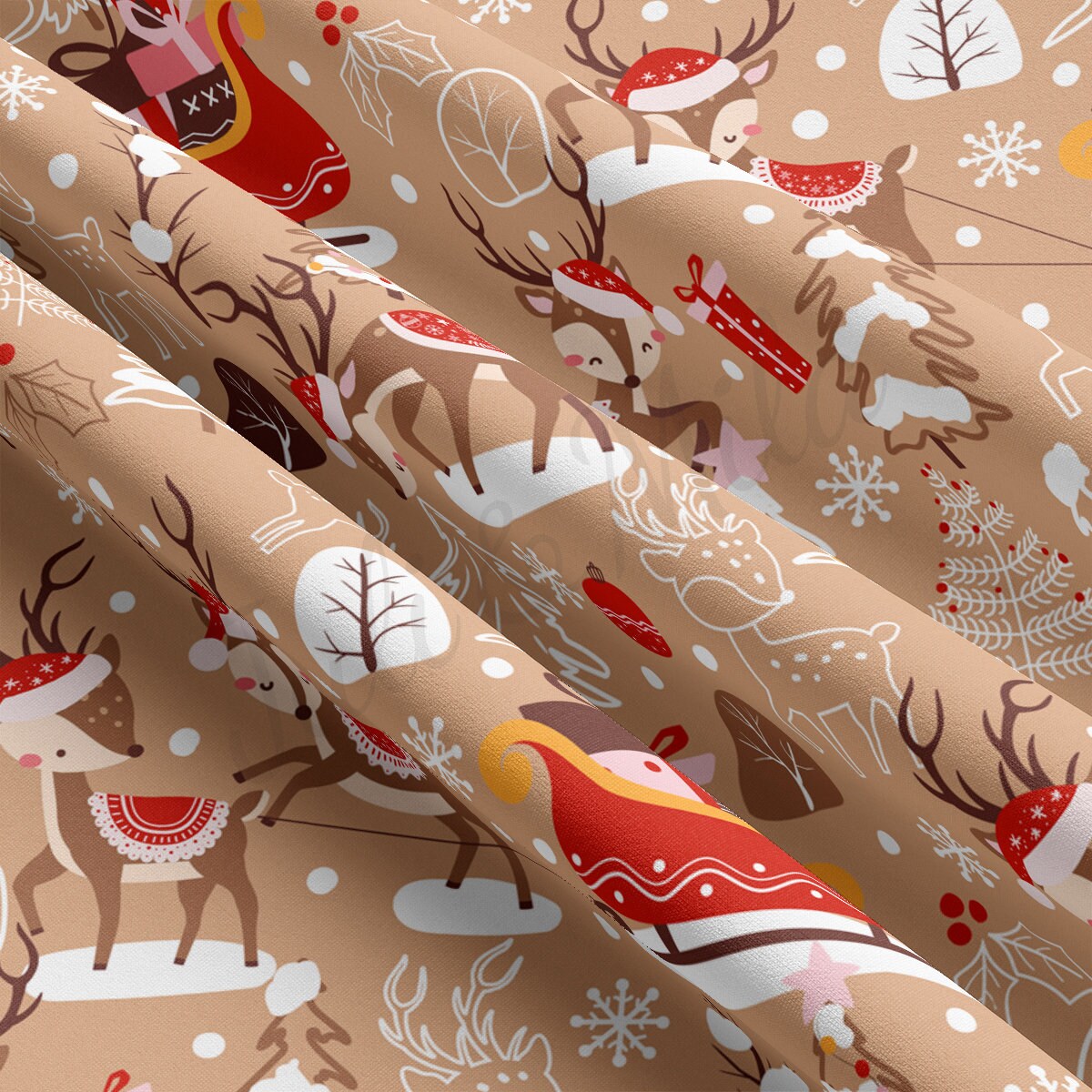 Christmas DBP Fabric Double Brushed Polyester DBP2166