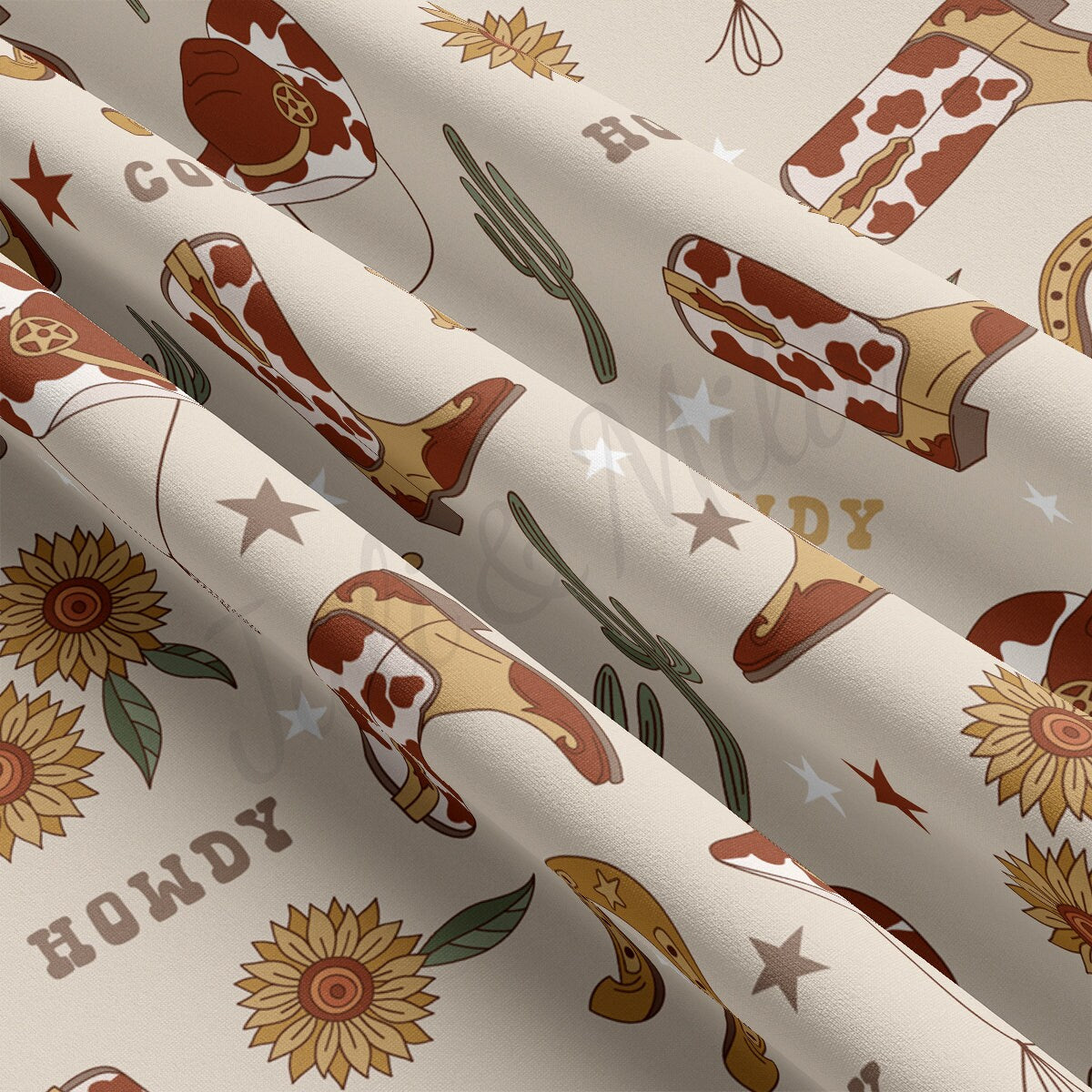 Boho Western DBP Fabric Double Brushed Polyester DBP2174