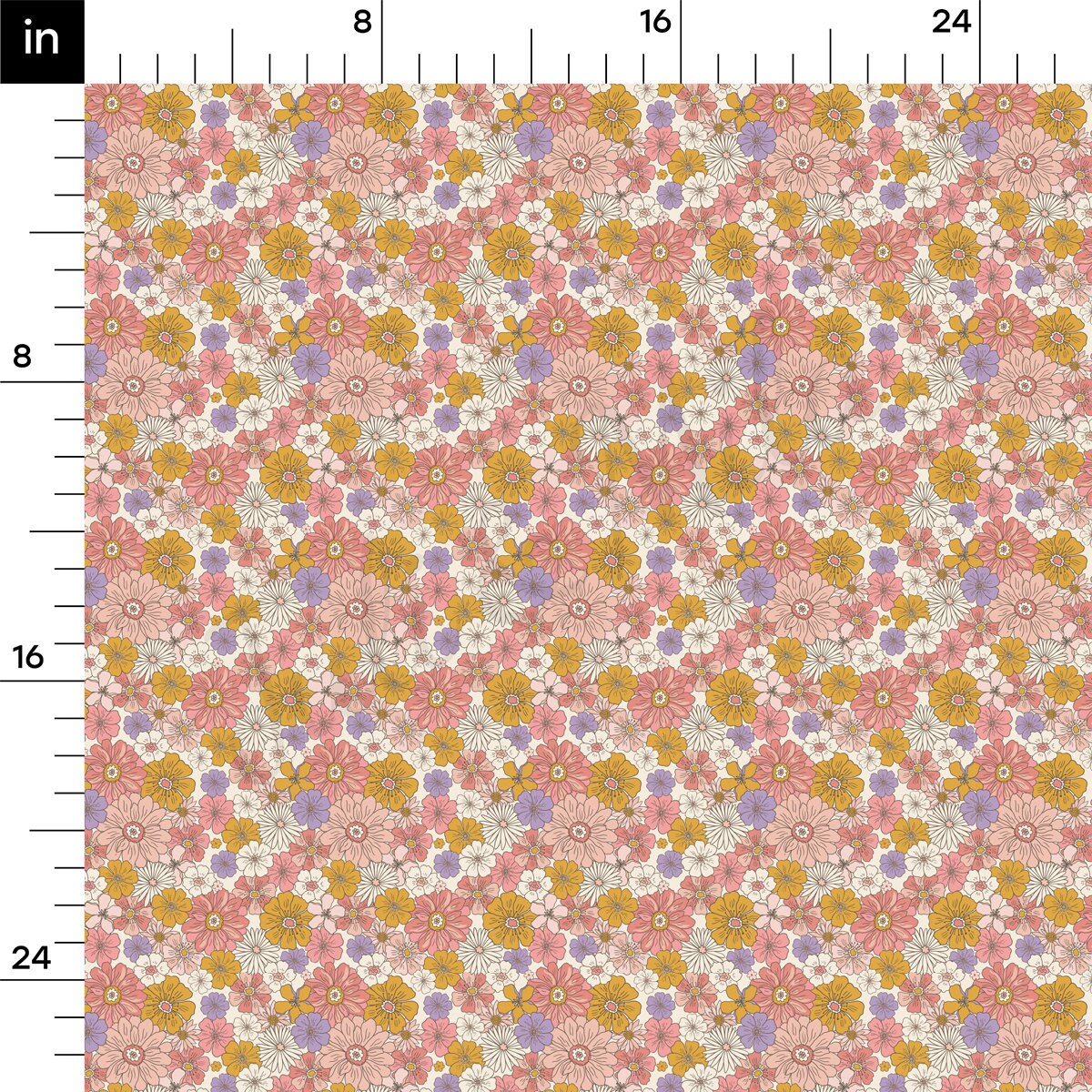 Floral DBP Fabric Double Brushed Polyester DBP2196