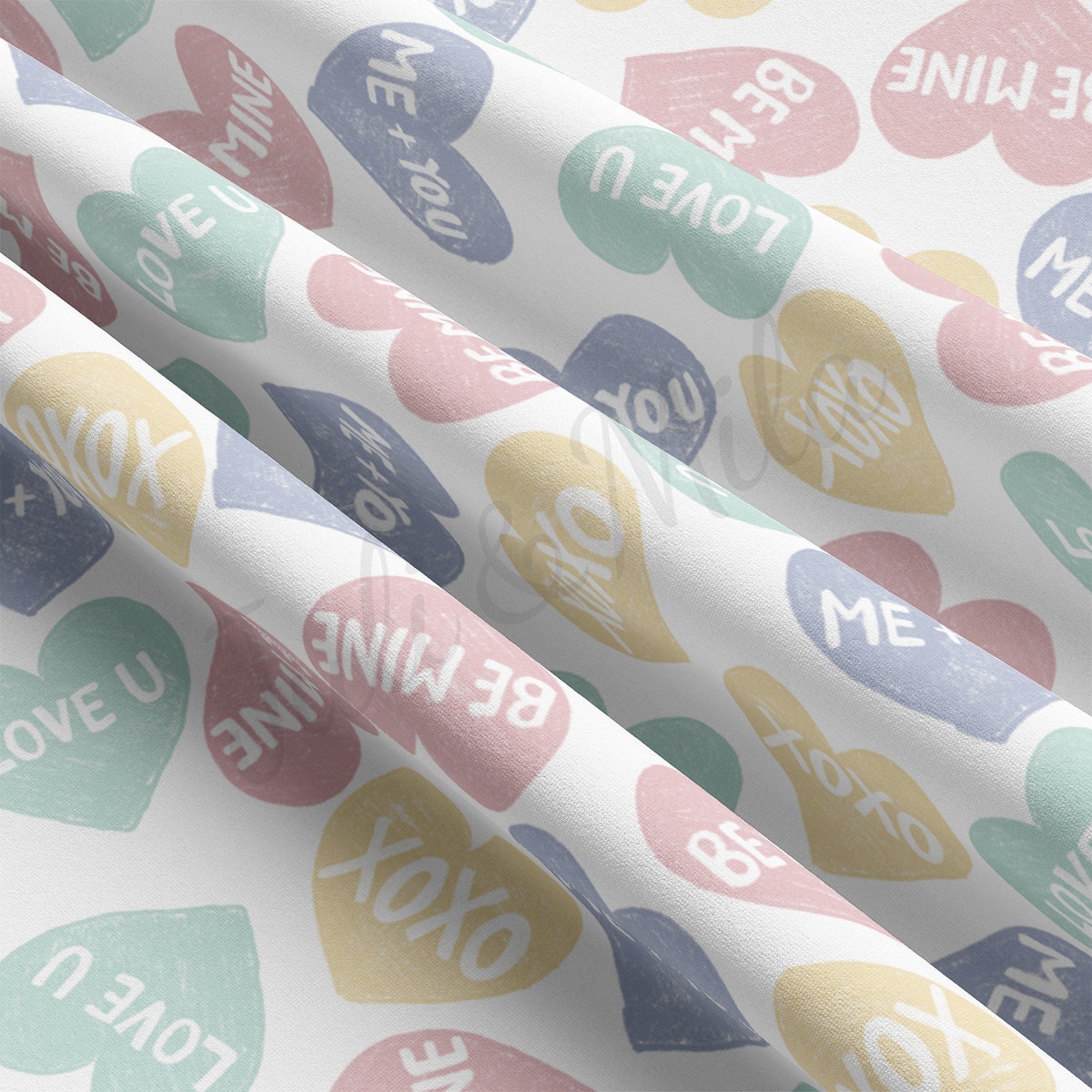 DBP Fabric Double Brushed Polyester DBP2203 Valentine's Day