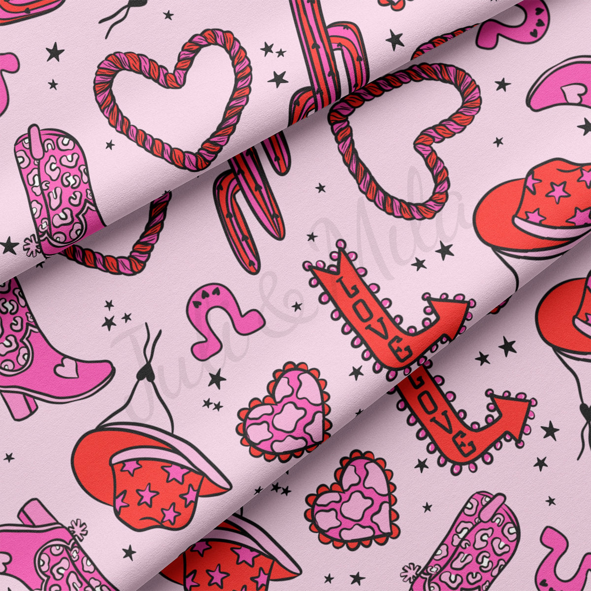 DBP Fabric Double Brushed Polyester DBP2214 Valentine's Day