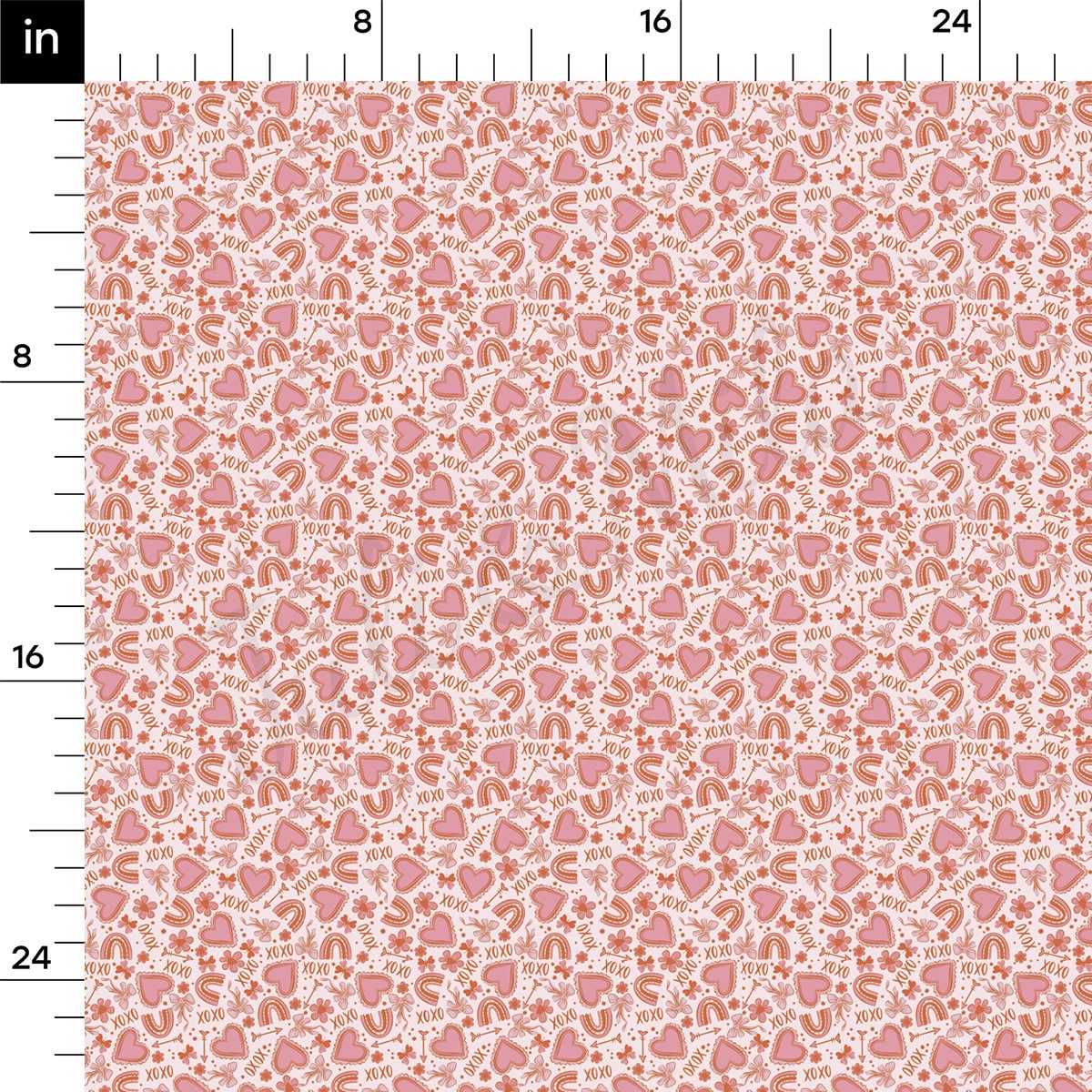 DBP Fabric Double Brushed Polyester DBP2218 Valentine's Day