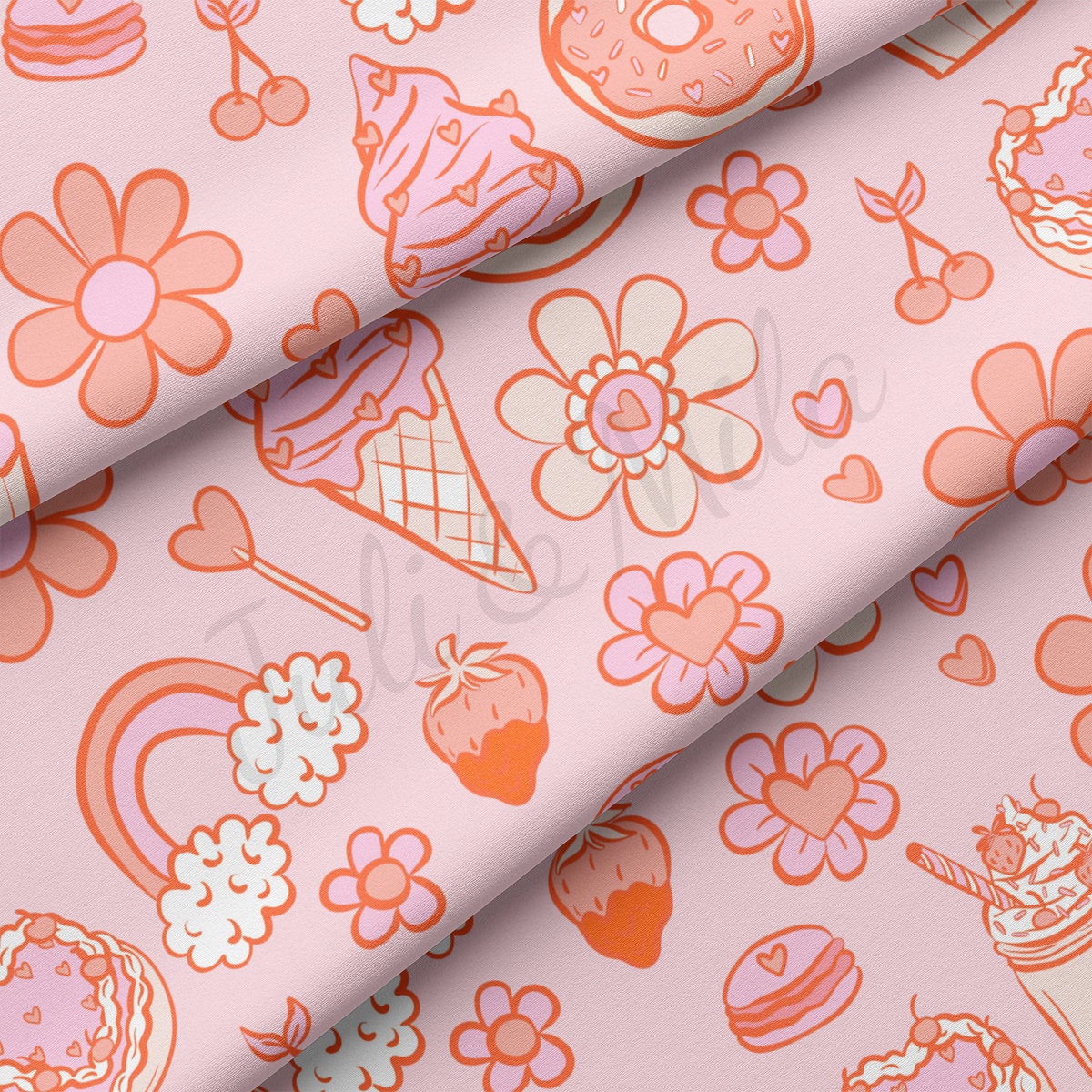 DBP Fabric Double Brushed Polyester DBP2226 Valentine's Day