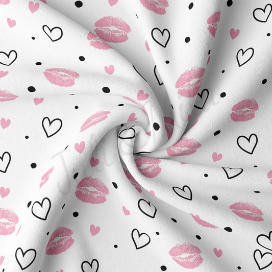 DBP Fabric Double Brushed Polyester DBP2227 Valentine's Day