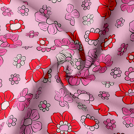 DBP Fabric Double Brushed Polyester DBP2242 Valentine's Day