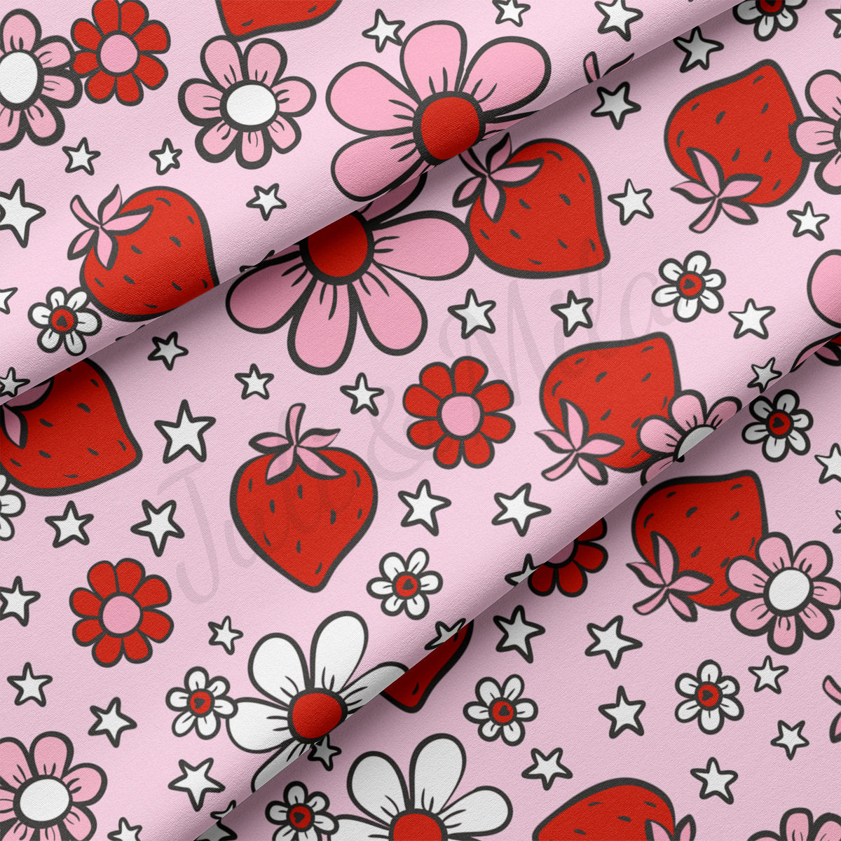 DBP Fabric Double Brushed Polyester DBP2248 Valentine's Day