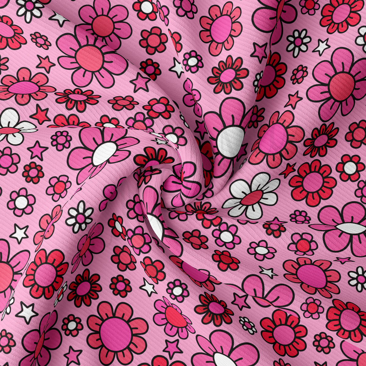 Rib Knit Fabric  RBK2228 Valentine's Day