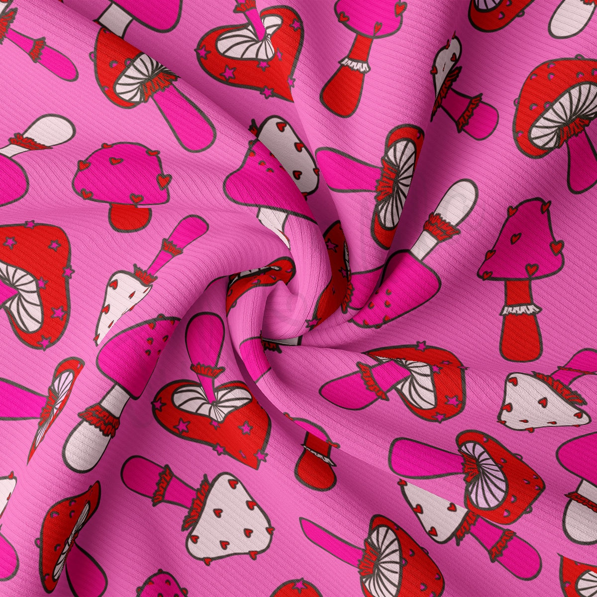 Rib Knit Fabric RBK2229 Valentine's Day