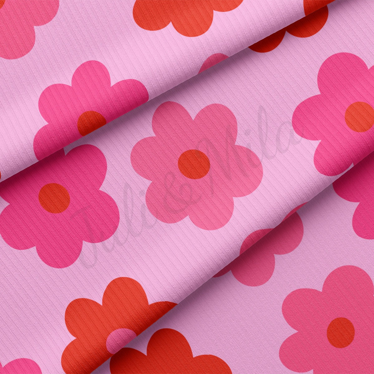 Rib Knit Fabric RBK2234 Valentine's Day