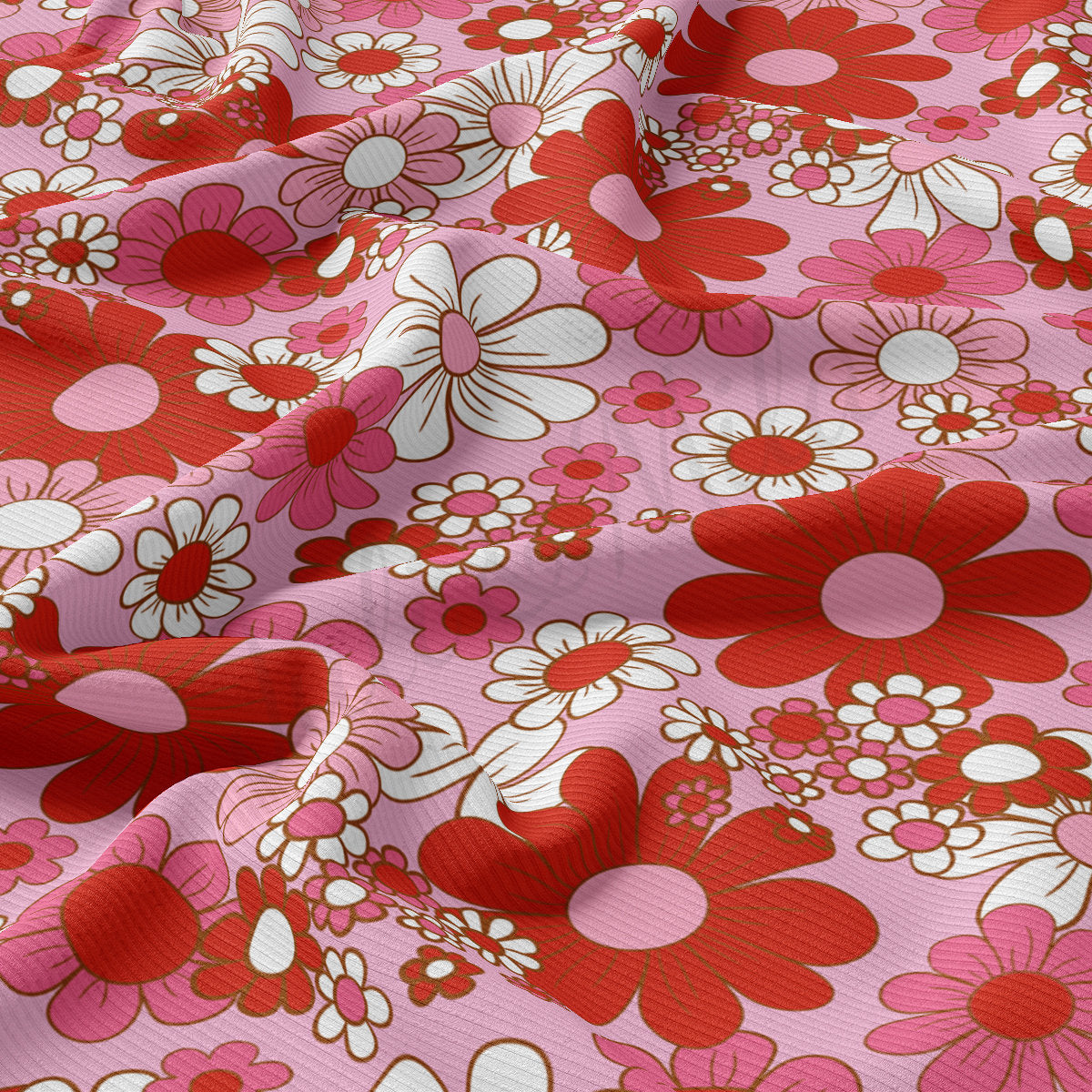 Rib Knit Fabric  RBK2241 Valentine's Day