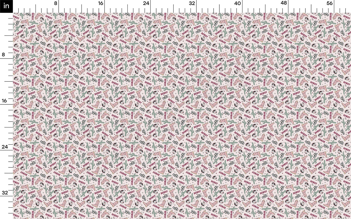 Bullet Fabric AA2281 Howdy Cow Boho