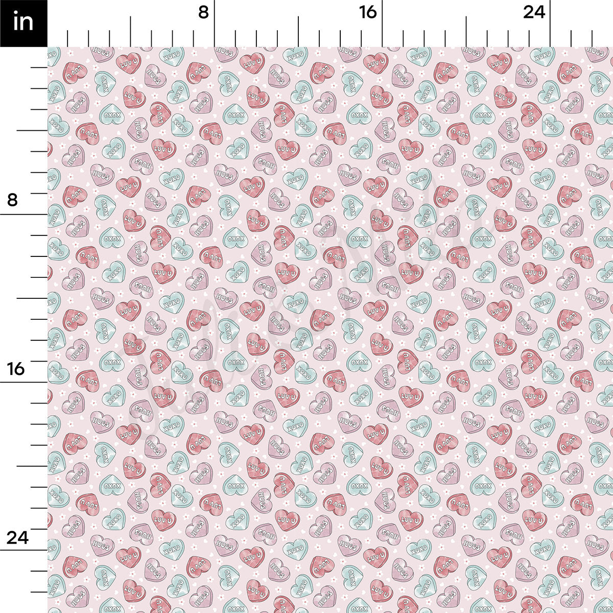 DBP Fabric Double Brushed Polyester DBP2263 Valentine's Day