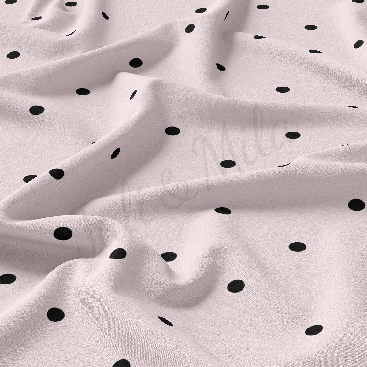 DBP Fabric Double Brushed Polyester DBP2291 Polka Dots