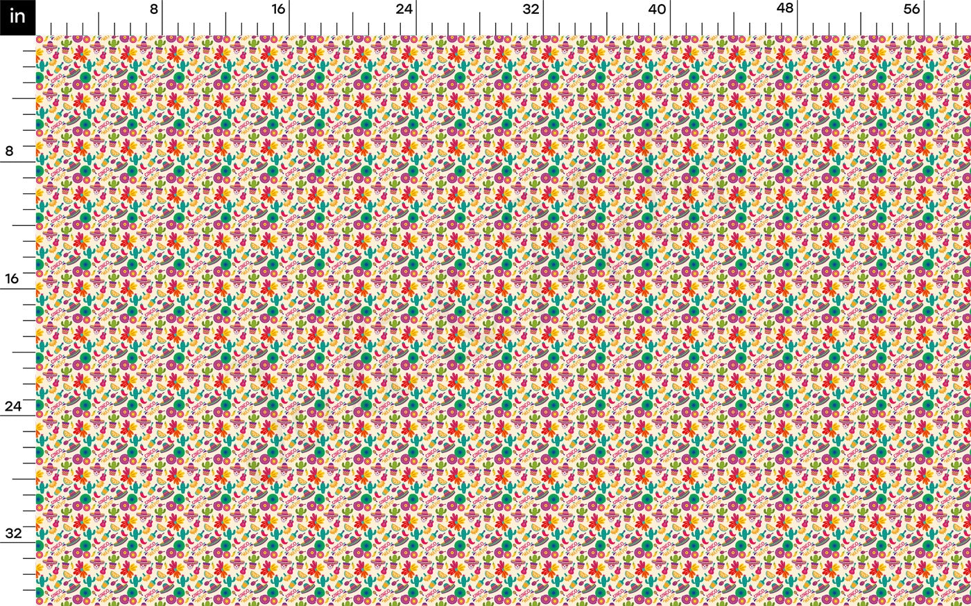 Rib Knit Fabric RBK2267 Cinco De Mayo