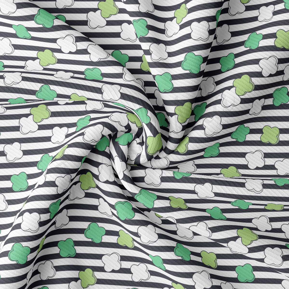 Rib Knit Fabric RBK2268 St. Patrick's Day