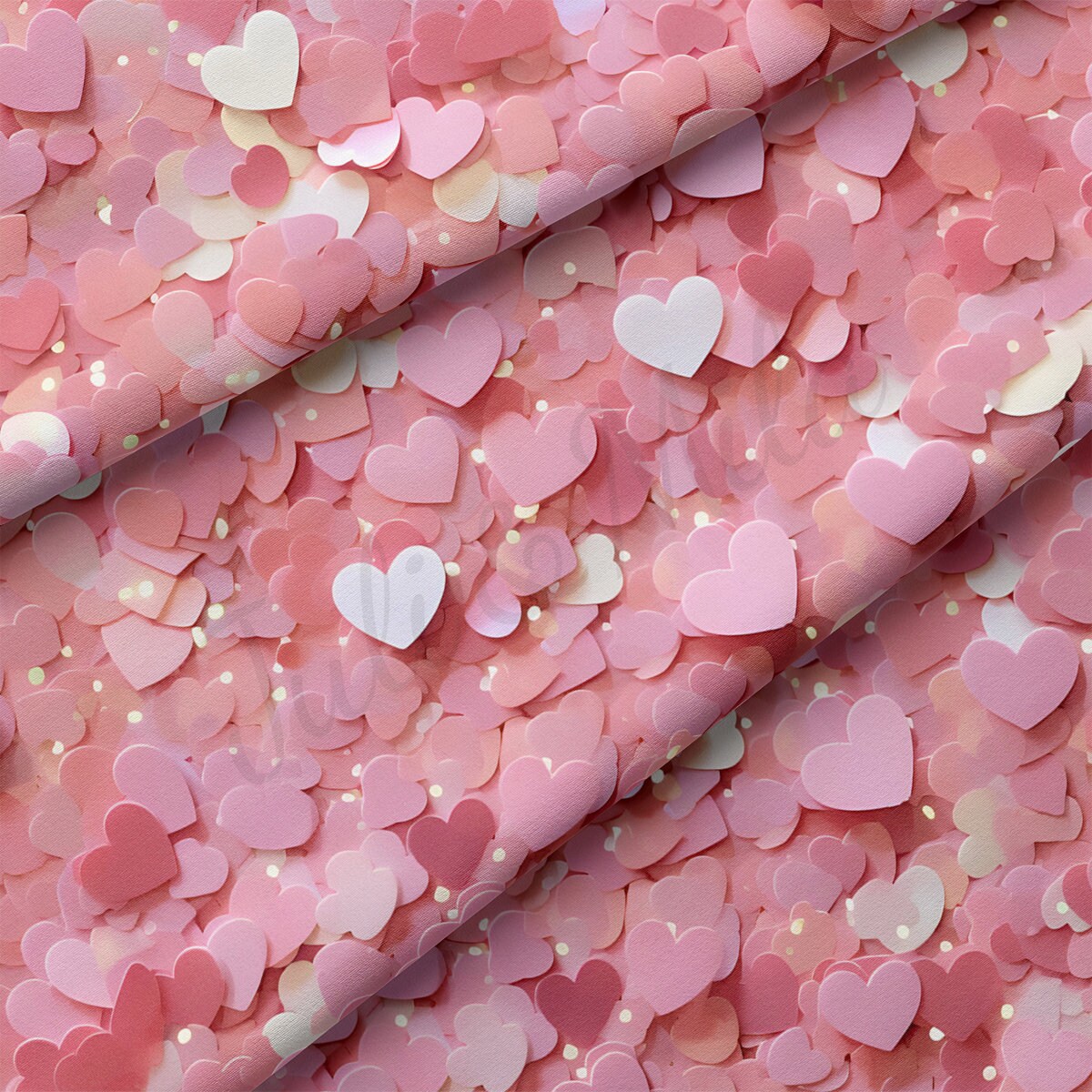 DBP Fabric Double Brushed Polyester DBP2314 Valentine's Day