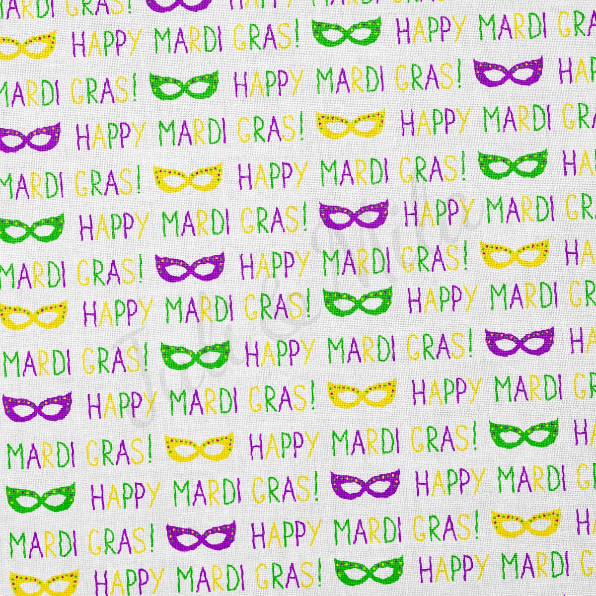 100% Cotton Fabric CTN2351 Mardi Gras