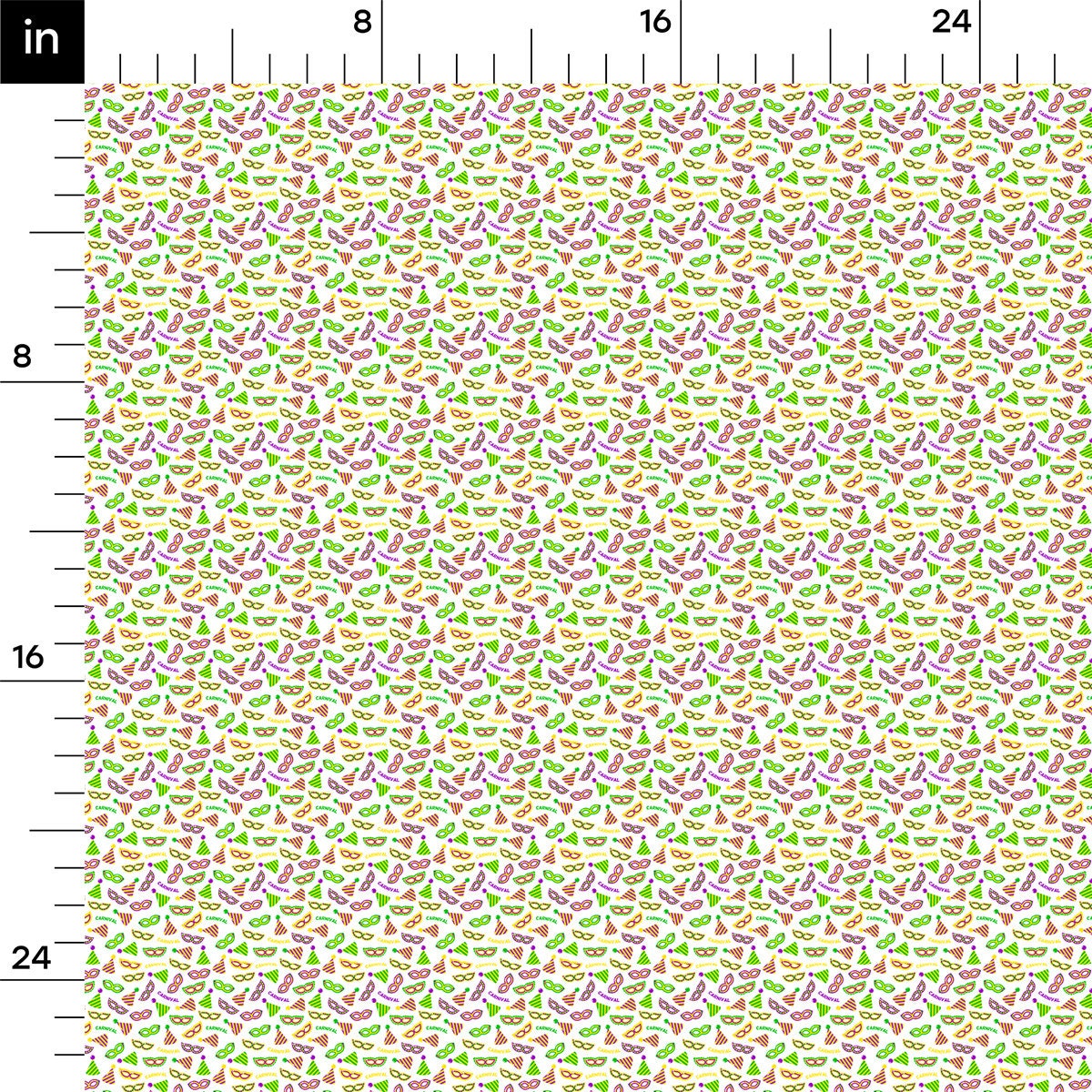 100% Cotton Fabric CTN2356 Mardi Gras