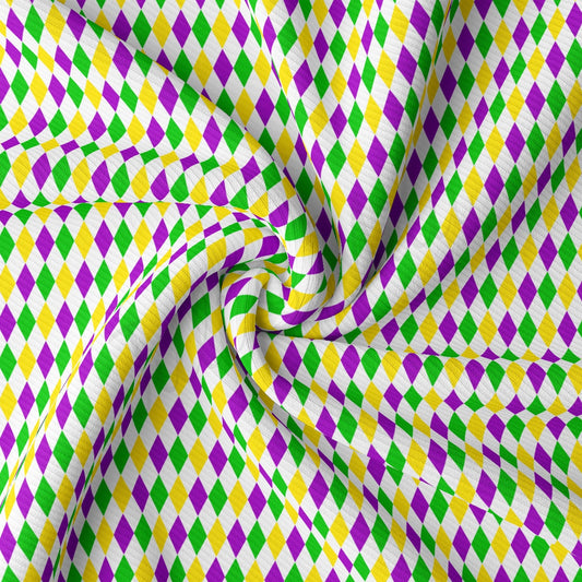 Rib Knit Fabric RBK2352 Mardi Gras