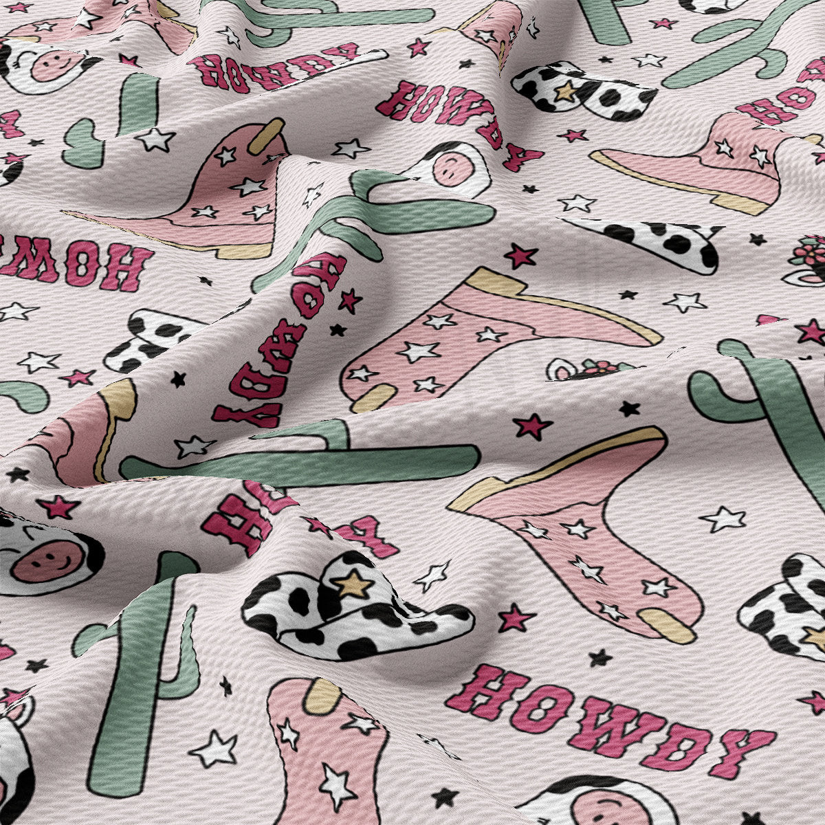 Bullet Fabric AA2281 Howdy Cow Boho