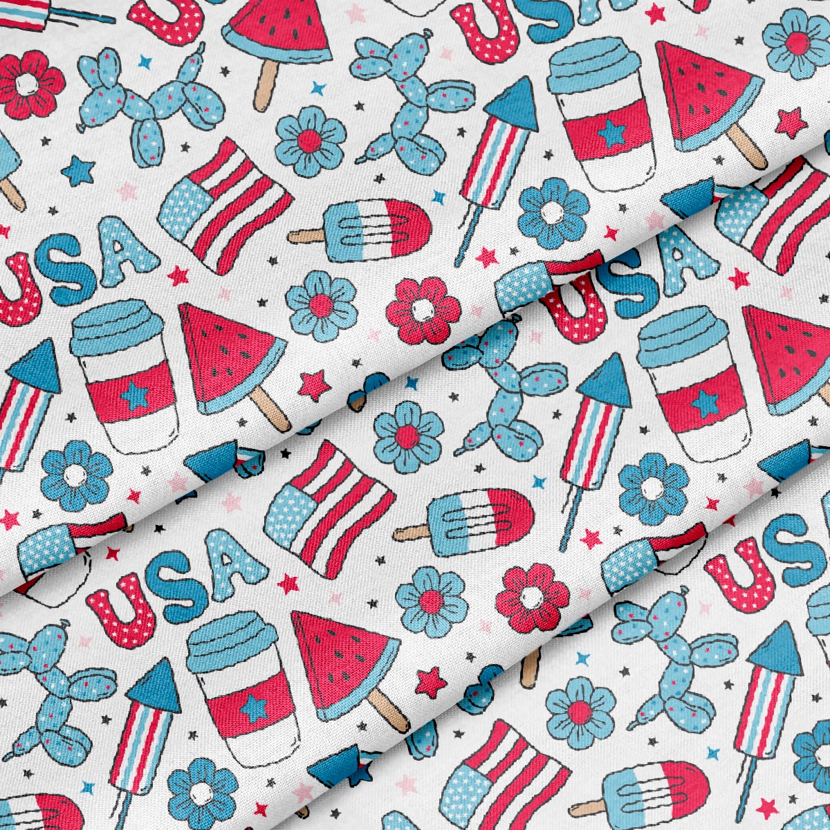 Cotton - 4th of July Patriotic