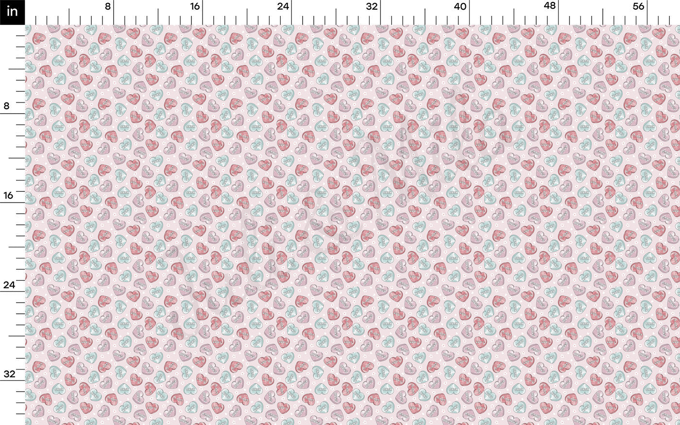 DBP Fabric Double Brushed Polyester DBP2263 Valentine's Day
