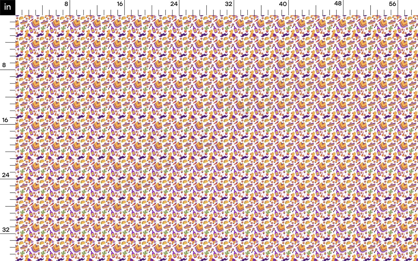 DBP Fabric Double Brushed Polyester Fabric DBP2266  Cinco De Mayo