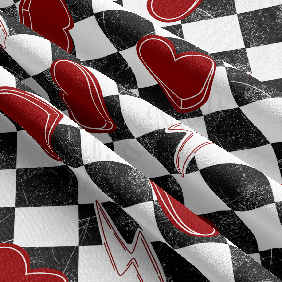 DBP Fabric Double Brushed Polyester DBP2277 Valentine's Day