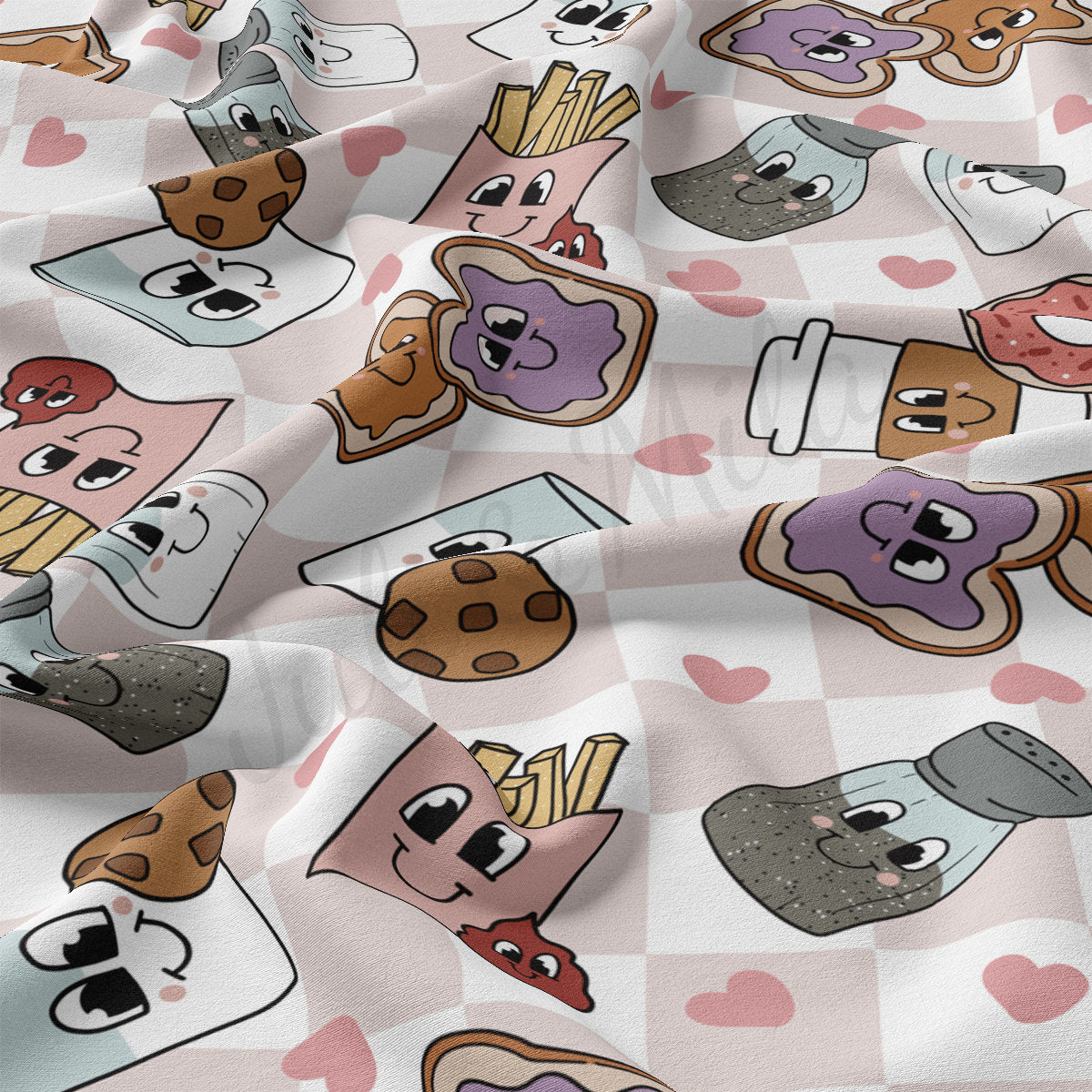 DBP Fabric Double Brushed Polyester DBP2298 Valentine's Day