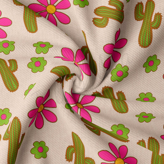 Rib Knit Fabric RBK2273 Floral