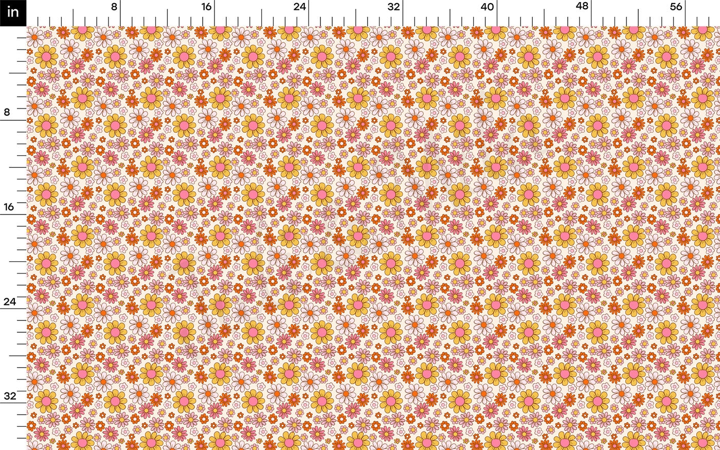 Rib Knit Fabric RBK2275 Floral