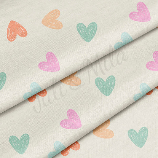 100% Cotton Fabric CTN2398 Hearts