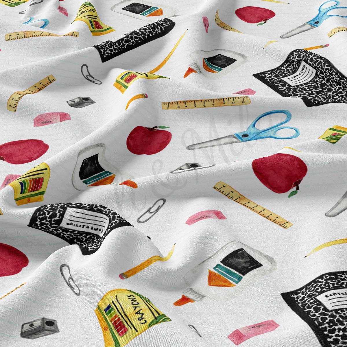 DBP Fabric Double Brushed Polyester DBP2367 Back to School