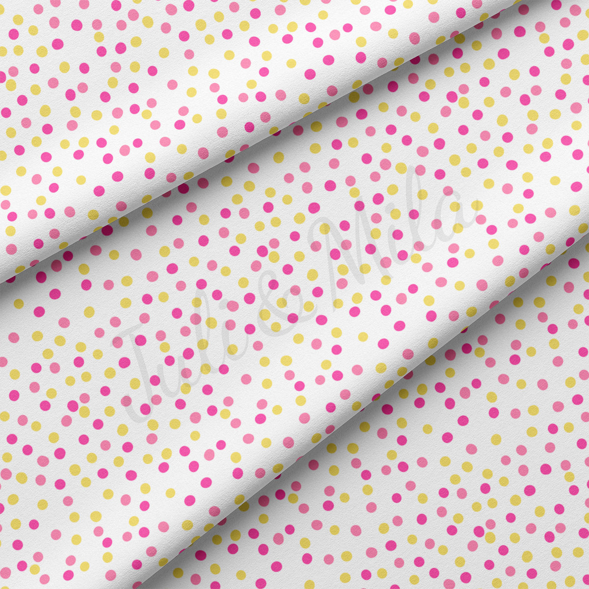 DBP Fabric Double Brushed Polyester DBP2378 Polka Dots